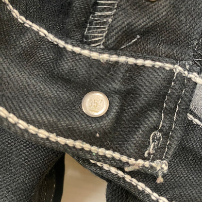 【現状渡し品】【メンズ】 Levi's リーバイス 90’s 501 BUTTONFLY BLACK DENIM PANTS 90年代 ボタンフライ ブラック デニムパンツ ボトムス ジーンズ ボタン裏刻印553 USA製 156-260316-ks-04-tei サイズ：W31 L32 カラー：ブラック 万代Net店