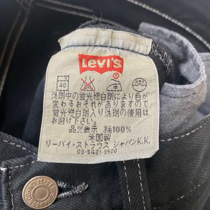 【現状渡し品】【メンズ】 Levi's リーバイス 90’s 501 BUTTONFLY BLACK DENIM PANTS 90年代 ボタンフライ ブラック デニムパンツ ボトムス ジーンズ ボタン裏刻印553 USA製 156-260316-ks-04-tei サイズ：W31 L32 カラー：ブラック 万代Net店