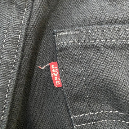 【現状渡し品】【メンズ】 Levi's リーバイス 90’s 501 BUTTONFLY BLACK DENIM PANTS 90年代 ボタンフライ ブラック デニムパンツ ボトムス ジーンズ ボタン裏刻印553 USA製 156-260316-ks-04-tei サイズ：W31 L32 カラー：ブラック 万代Net店