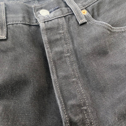 【ジャンク品】【メンズ】 Levi's リーバイス 501 BUTTONFLY STRAIGHT JEANS 501-0660 501 ボタンフライ ストレート ジーンズ ボトムス デニムパンツ ボタン裏刻印553 USA製 156-260316-ks-02-tei サイズ：W32 L34 カラー：ブラック 万代Net店