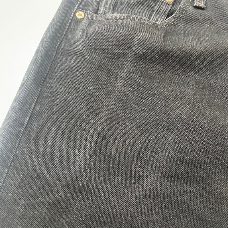 【ジャンク品】【メンズ】 Levi's リーバイス 501 BUTTONFLY STRAIGHT JEANS 501-0660 501 ボタンフライ ストレート ジーンズ ボトムス デニムパンツ ボタン裏刻印553 USA製 156-260316-ks-02-tei サイズ：W32 L34 カラー：ブラック 万代Net店