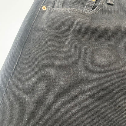 【ジャンク品】【メンズ】 Levi's リーバイス 501 BUTTONFLY STRAIGHT JEANS 501-0660 501 ボタンフライ ストレート ジーンズ ボトムス デニムパンツ ボタン裏刻印553 USA製 156-260316-ks-02-tei サイズ：W32 L34 カラー：ブラック 万代Net店