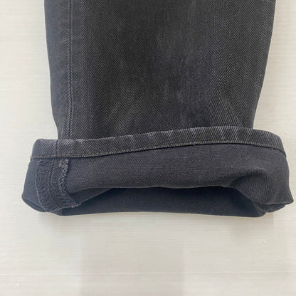 【ジャンク品】【メンズ】 Levi's リーバイス 501 BUTTONFLY STRAIGHT JEANS 501-0660 501 ボタンフライ ストレート ジーンズ ボトムス デニムパンツ ボタン裏刻印553 USA製 156-260316-ks-02-tei サイズ：W32 L34 カラー：ブラック 万代Net店