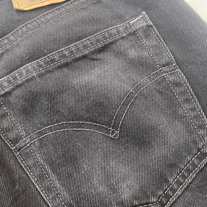 【ジャンク品】【メンズ】 Levi's リーバイス 501 BUTTONFLY STRAIGHT JEANS 501-0660 501 ボタンフライ ストレート ジーンズ ボトムス デニムパンツ ボタン裏刻印553 USA製 156-260316-ks-02-tei サイズ：W32 L34 カラー：ブラック 万代Net店