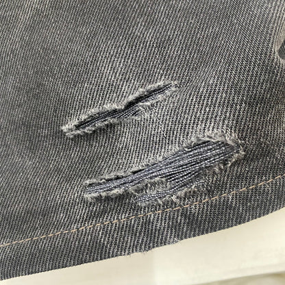 【ジャンク品】【メンズ】 Levi's リーバイス 501 BUTTONFLY STRAIGHT JEANS 501-0660 501 ボタンフライ ストレート ジーンズ ボトムス デニムパンツ ボタン裏刻印553 USA製 156-260316-ks-02-tei サイズ：W32 L34 カラー：ブラック 万代Net店