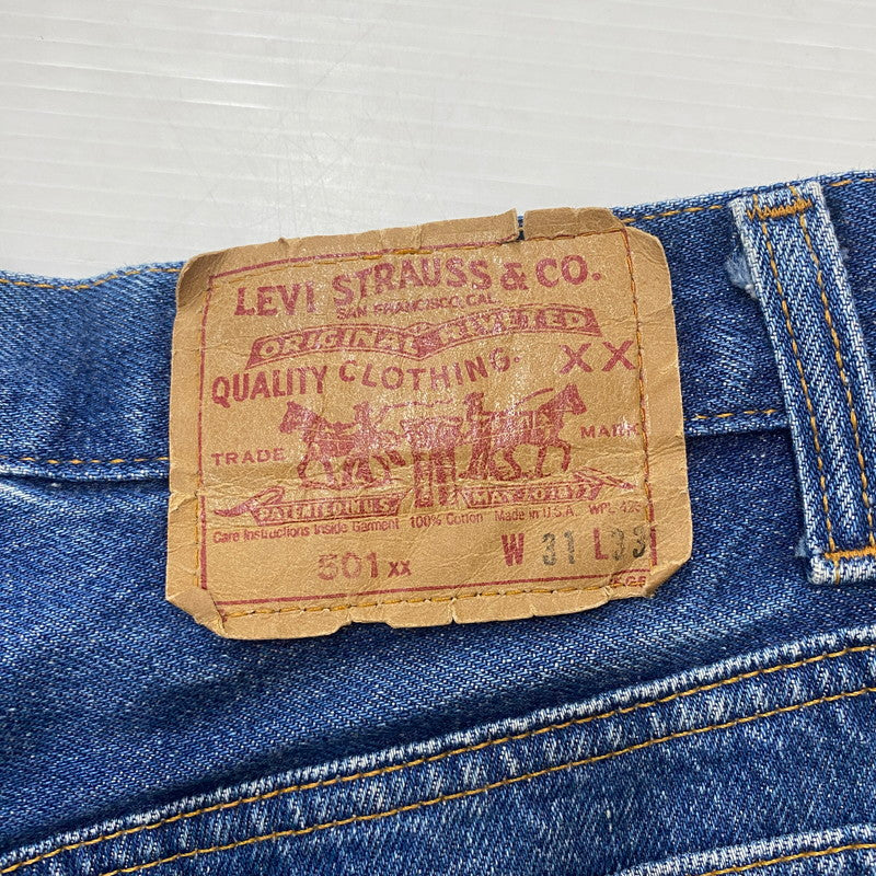 【中古品】【メンズ】 Levi's リーバイス 501XX STRAIGHT DENIM PANTS 501-0000 ストレート デニムパンツ ボトムス ジーンズ USA製 ボタン裏刻印544 赤文字 156-260316-ks-12-tei サイズ：W31 L33 カラー：インディゴ 万代Net店