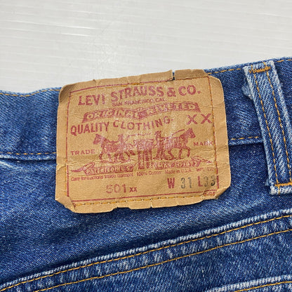 【中古品】【メンズ】 Levi's リーバイス 501XX STRAIGHT DENIM PANTS 501-0000 ストレート デニムパンツ ボトムス ジーンズ USA製 ボタン裏刻印544 赤文字 156-260316-ks-12-tei サイズ：W31 L33 カラー：インディゴ 万代Net店