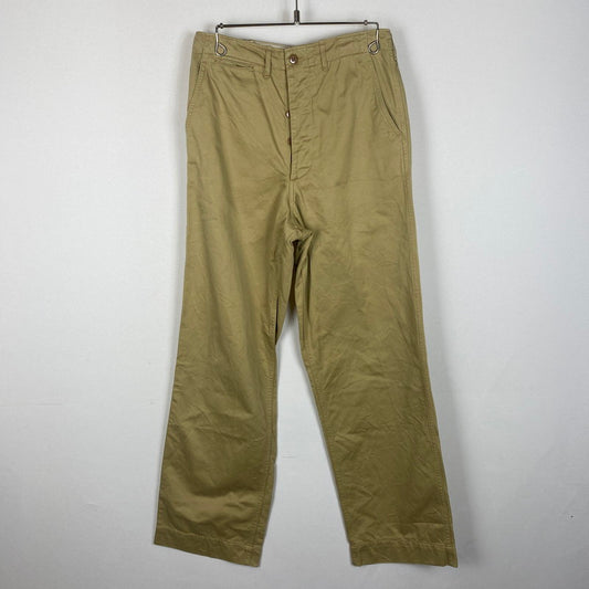 【中古品】【メンズ】 USED BUTTONFLY M-43 CHINO TROUSERS ボタンフライ M-43 チノパンツ ボトムス 156-260316-ks-14-tei サイズ：W-30 L-31 カラー：ベージュ 万代Net店