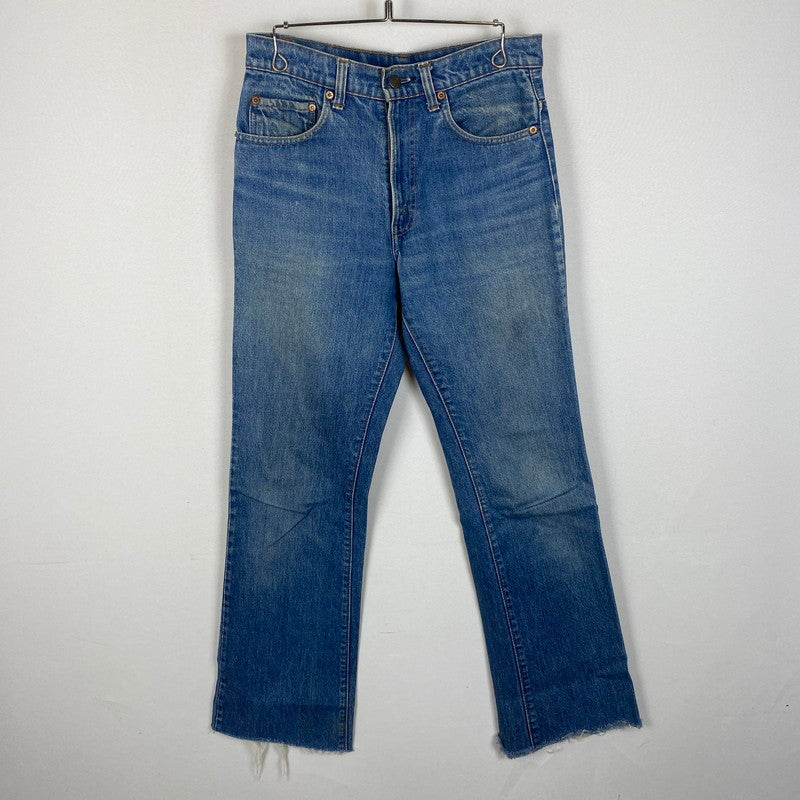 【現状渡し品】【メンズ】 Levi's リーバイス 80's 517 BOOT CUT DENIM PANTS VINTAGE 517-0217 80年代 517 ブーツカット デニムパンツ ボトムス ジーンズ ヴィンテージ 42TALON ボタン裏刻印550 156-260316-ks-11-tei サイズ：30W 36L カラー：インディゴ 万代Net店