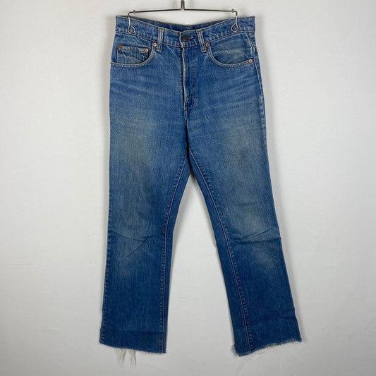 【現状渡し品】【メンズ】 Levi's リーバイス 80's 517 BOOT CUT DENIM PANTS VINTAGE 517-0217 80年代 517 ブーツカット デニムパンツ ボトムス ジーンズ ヴィンテージ 42TALON ボタン裏刻印550 156-260316-ks-11-tei サイズ：30W 36L カラー：インディゴ 万代Net店