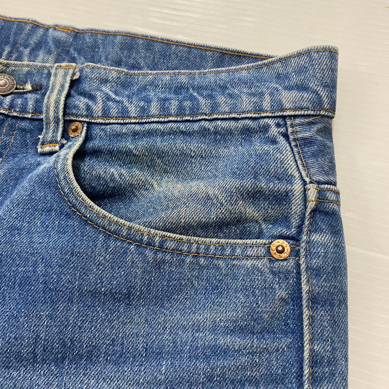 【現状渡し品】【メンズ】 Levi's リーバイス 80's 517 BOOT CUT DENIM PANTS VINTAGE 517-0217 80年代 517 ブーツカット デニムパンツ ボトムス ジーンズ ヴィンテージ 42TALON ボタン裏刻印550 156-260316-ks-11-tei サイズ：30W 36L カラー：インディゴ 万代Net店