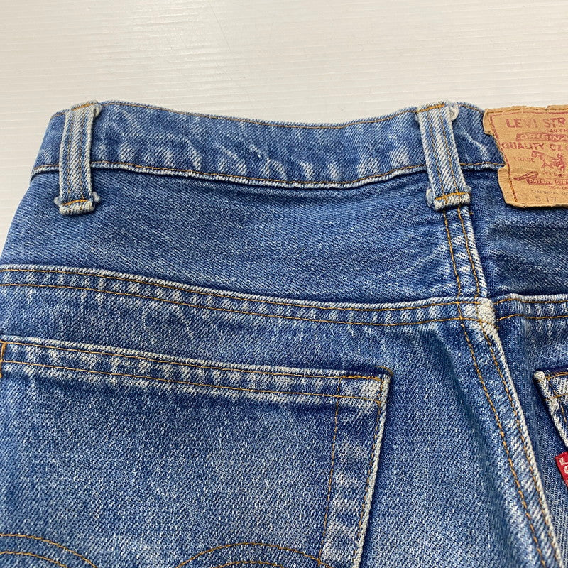 【現状渡し品】【メンズ】 Levi's リーバイス 80's 517 BOOT CUT DENIM PANTS VINTAGE 517-0217 80年代 517 ブーツカット デニムパンツ ボトムス ジーンズ ヴィンテージ 42TALON ボタン裏刻印550 156-260316-ks-11-tei サイズ：30W 36L カラー：インディゴ 万代Net店