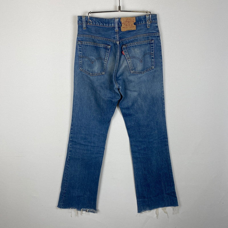 【現状渡し品】【メンズ】 Levi's リーバイス 80's 517 BOOT CUT DENIM PANTS VINTAGE 517-0217 80年代 517 ブーツカット デニムパンツ ボトムス ジーンズ ヴィンテージ 42TALON ボタン裏刻印550 156-260316-ks-11-tei サイズ：30W 36L カラー：インディゴ 万代Net店