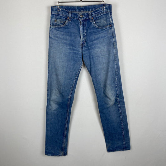 【ジャンク品】【メンズ】 Levi's リーバイス 80's 505 STRAIGHT DENIM PANTS VINTAGE 20505-0217 80年代 505 ストレート デニムパンツ ボトムス ジーンズ ヴィンテージ ボタン裏刻印542 156-260316-ks-10-tei サイズ：W31L36 カラー：インディゴ 万代Net店