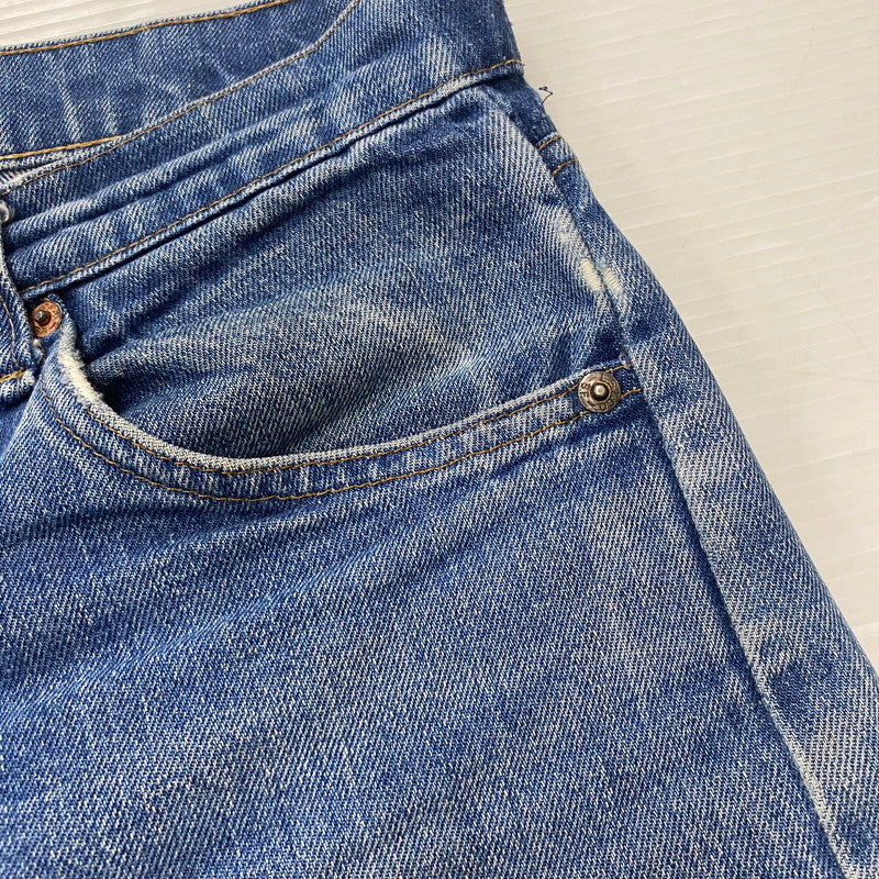 【ジャンク品】【メンズ】 Levi's リーバイス 80's 505 STRAIGHT DENIM PANTS VINTAGE 20505-0217 80年代 505 ストレート デニムパンツ ボトムス ジーンズ ヴィンテージ ボタン裏刻印542 156-260316-ks-10-tei サイズ：W31L36 カラー：インディゴ 万代Net店