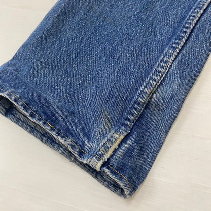 【ジャンク品】【メンズ】 Levi's リーバイス 80's 505 STRAIGHT DENIM PANTS VINTAGE 20505-0217 80年代 505 ストレート デニムパンツ ボトムス ジーンズ ヴィンテージ ボタン裏刻印542 156-260316-ks-10-tei サイズ：W31L36 カラー：インディゴ 万代Net店