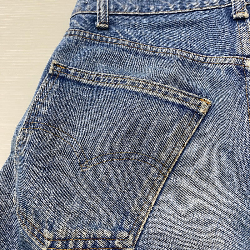 【ジャンク品】【メンズ】 Levi's リーバイス 80's 505 STRAIGHT DENIM PANTS VINTAGE 20505-0217 80年代 505 ストレート デニムパンツ ボトムス ジーンズ ヴィンテージ ボタン裏刻印542 156-260316-ks-10-tei サイズ：W31L36 カラー：インディゴ 万代Net店