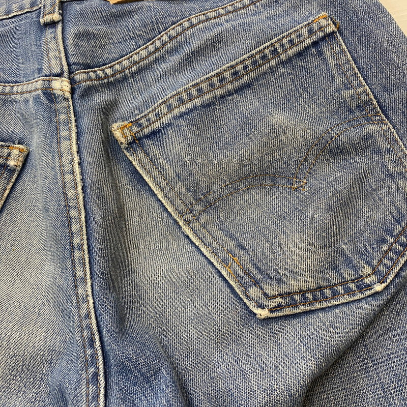 【ジャンク品】【メンズ】 Levi's リーバイス 80's 505 STRAIGHT DENIM PANTS VINTAGE 20505-0217 80年代 505 ストレート デニムパンツ ボトムス ジーンズ ヴィンテージ ボタン裏刻印542 156-260316-ks-10-tei サイズ：W31L36 カラー：インディゴ 万代Net店