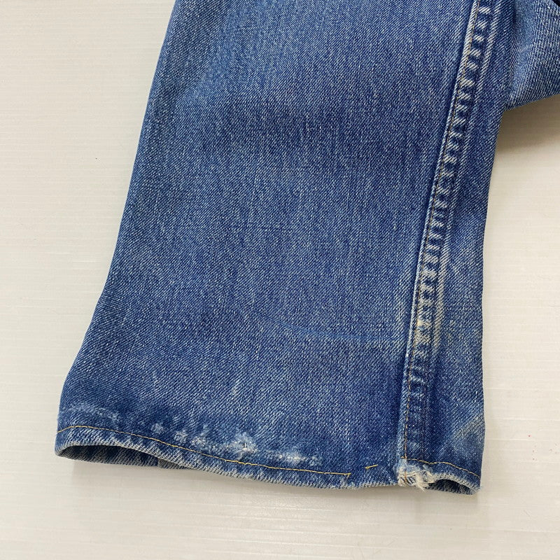 【ジャンク品】【メンズ】 Levi's リーバイス 80's 505 STRAIGHT DENIM PANTS VINTAGE 20505-0217 80年代 505 ストレート デニムパンツ ボトムス ジーンズ ヴィンテージ ボタン裏刻印542 156-260316-ks-10-tei サイズ：W31L36 カラー：インディゴ 万代Net店
