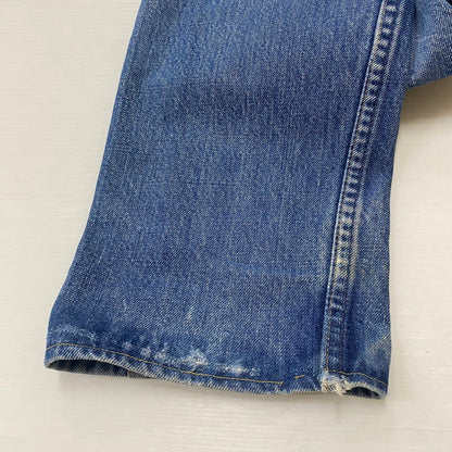 【ジャンク品】【メンズ】 Levi's リーバイス 80's 505 STRAIGHT DENIM PANTS VINTAGE 20505-0217 80年代 505 ストレート デニムパンツ ボトムス ジーンズ ヴィンテージ ボタン裏刻印542 156-260316-ks-10-tei サイズ：W31L36 カラー：インディゴ 万代Net店