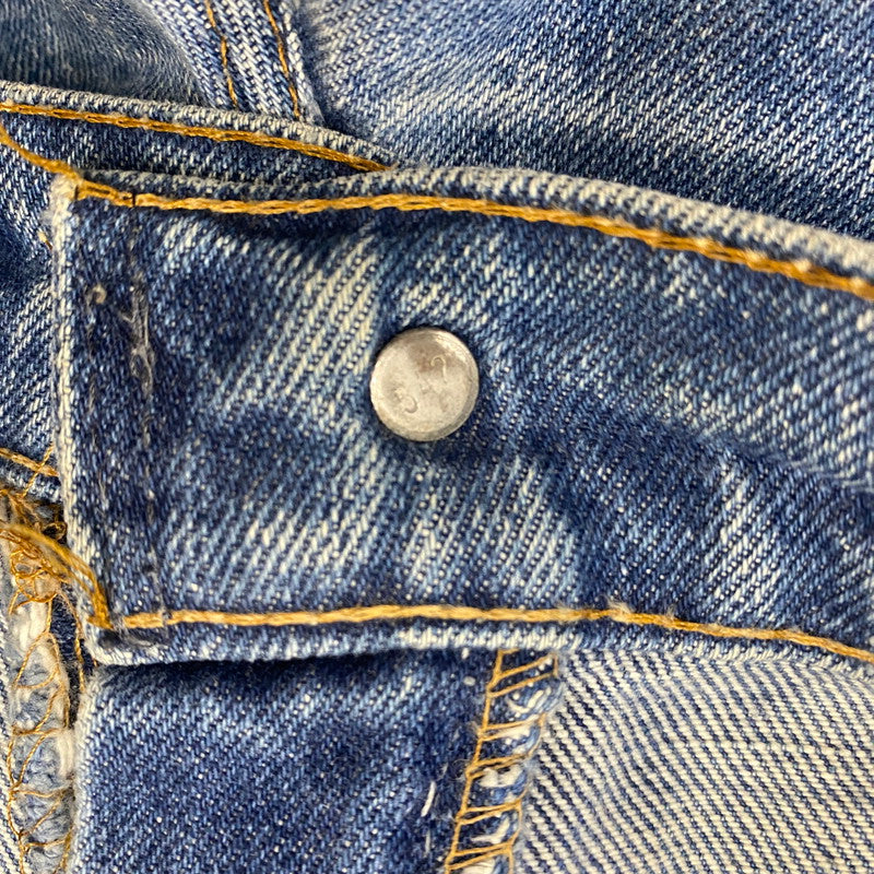 【ジャンク品】【メンズ】 Levi's リーバイス 80's 505 STRAIGHT DENIM PANTS VINTAGE 20505-0217 80年代 505 ストレート デニムパンツ ボトムス ジーンズ ヴィンテージ ボタン裏刻印542 156-260316-ks-10-tei サイズ：W31L36 カラー：インディゴ 万代Net店