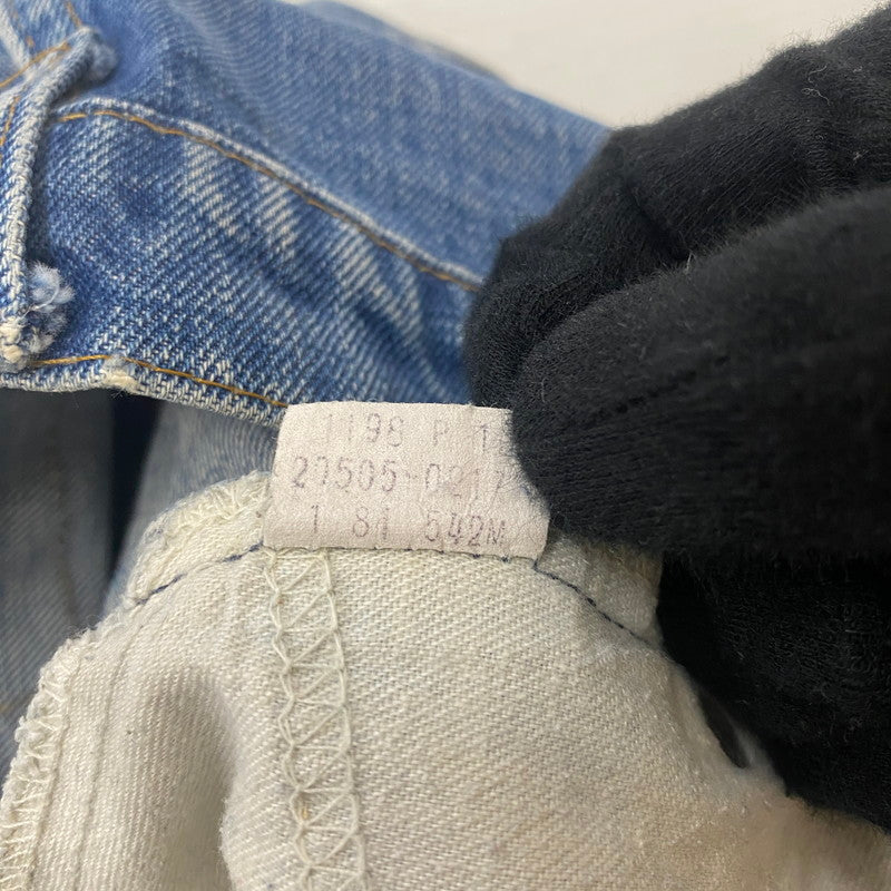【ジャンク品】【メンズ】 Levi's リーバイス 80's 505 STRAIGHT DENIM PANTS VINTAGE 20505-0217 80年代 505 ストレート デニムパンツ ボトムス ジーンズ ヴィンテージ ボタン裏刻印542 156-260316-ks-10-tei サイズ：W31L36 カラー：インディゴ 万代Net店