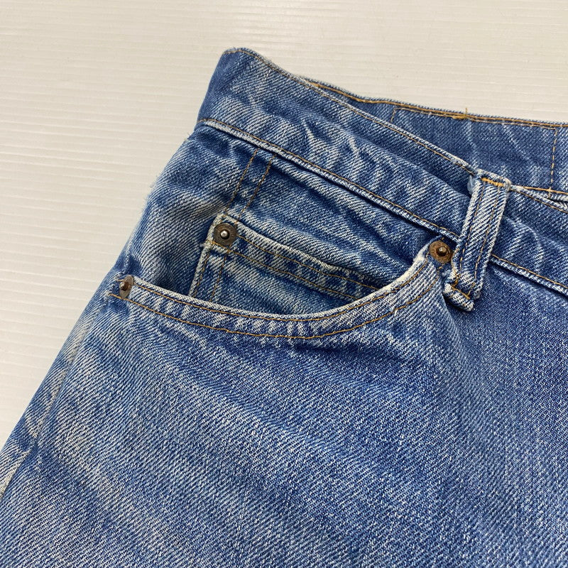 【ジャンク品】【メンズ】 Levi's リーバイス 80's 505 STRAIGHT DENIM PANTS VINTAGE 20505-0217 80年代 505 ストレート デニムパンツ ボトムス ジーンズ ヴィンテージ ボタン裏刻印542 156-260316-ks-10-tei サイズ：W31L36 カラー：インディゴ 万代Net店