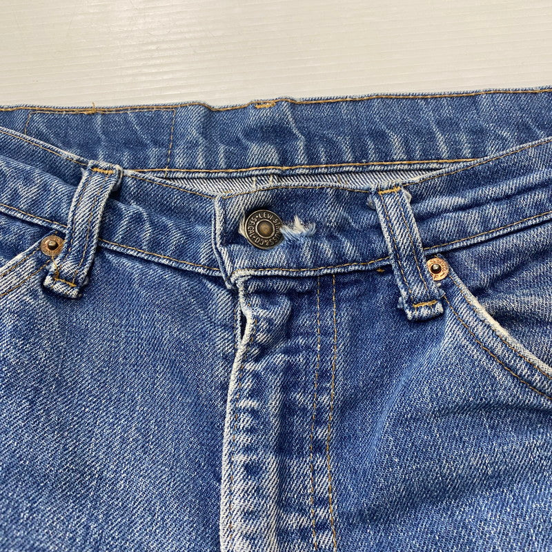 【ジャンク品】【メンズ】 Levi's リーバイス 80's 505 STRAIGHT DENIM PANTS VINTAGE 20505-0217 80年代 505 ストレート デニムパンツ ボトムス ジーンズ ヴィンテージ ボタン裏刻印542 156-260316-ks-10-tei サイズ：W31L36 カラー：インディゴ 万代Net店