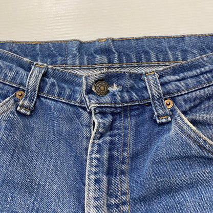 【ジャンク品】【メンズ】 Levi's リーバイス 80's 505 STRAIGHT DENIM PANTS VINTAGE 20505-0217 80年代 505 ストレート デニムパンツ ボトムス ジーンズ ヴィンテージ ボタン裏刻印542 156-260316-ks-10-tei サイズ：W31L36 カラー：インディゴ 万代Net店