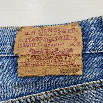 【現状渡し品】【メンズ】 Levi's リーバイス 90's STRAIGHT DENIM PANTS 501-0000 90年代 ストレート デニムパンツ ボトムス ジーンズ ボタン裏刻印552 USA製 156-260316-ks-08-tei サイズ：W32L34 カラー：インディゴ 万代Net店