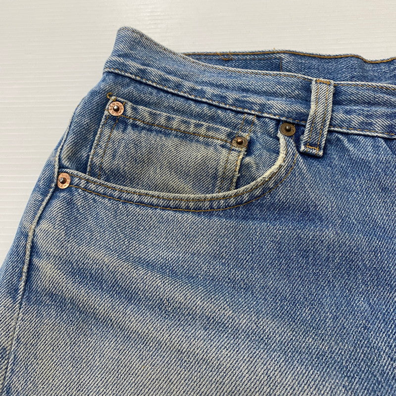 【現状渡し品】【メンズ】 Levi's リーバイス 90's STRAIGHT DENIM PANTS 501-0000 90年代 ストレート デニムパンツ ボトムス ジーンズ ボタン裏刻印552 USA製 156-260316-ks-08-tei サイズ：W32L34 カラー：インディゴ 万代Net店