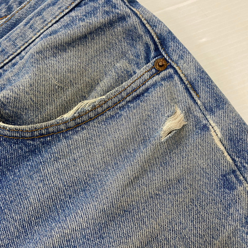 【ジャンク品】【メンズ】 Levi's リーバイス 80's STRAIGHT DENIM PANTS 501-0000 80年代 ストレート デニムパンツ ボトムス ジーンズ ボタン裏刻印653 156-260316-ks-09-tei サイズ：W32L34 カラー：インディゴ 万代Net店