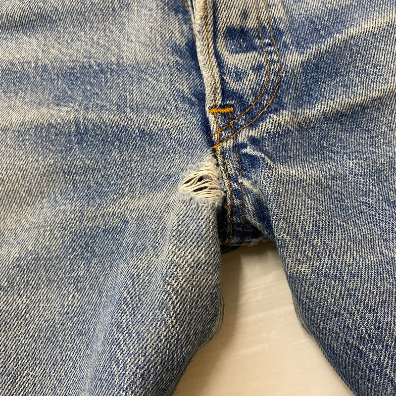 【ジャンク品】【メンズ】 Levi's リーバイス 80's STRAIGHT DENIM PANTS 501-0000 80年代 ストレート デニムパンツ ボトムス ジーンズ ボタン裏刻印653 156-260316-ks-09-tei サイズ：W32L34 カラー：インディゴ 万代Net店