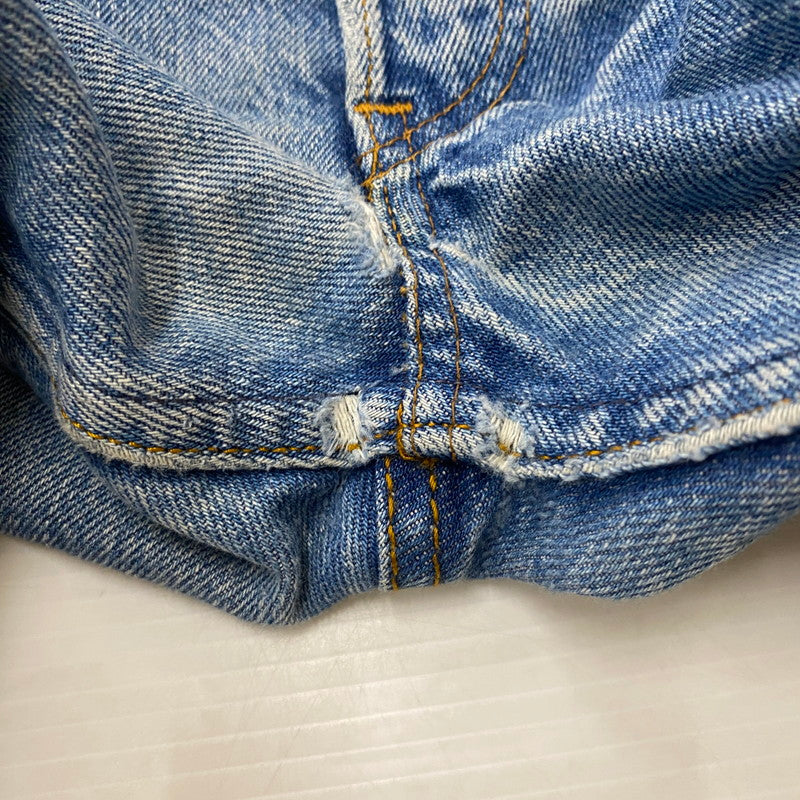 【ジャンク品】【メンズ】 Levi's リーバイス 80's STRAIGHT DENIM PANTS 501-0000 80年代 ストレート デニムパンツ ボトムス ジーンズ ボタン裏刻印653 156-260316-ks-09-tei サイズ：W32L34 カラー：インディゴ 万代Net店