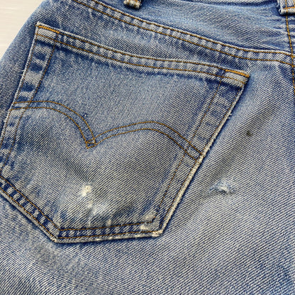 【ジャンク品】【メンズ】 Levi's リーバイス 80's STRAIGHT DENIM PANTS 501-0000 80年代 ストレート デニムパンツ ボトムス ジーンズ ボタン裏刻印653 156-260316-ks-09-tei サイズ：W32L34 カラー：インディゴ 万代Net店