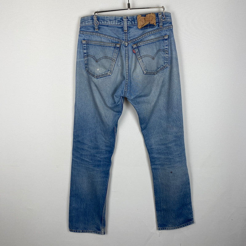 【ジャンク品】【メンズ】 Levi's リーバイス 80's STRAIGHT DENIM PANTS 501-0000 80年代 ストレート デニムパンツ ボトムス ジーンズ ボタン裏刻印653 156-260316-ks-09-tei サイズ：W32L34 カラー：インディゴ 万代Net店