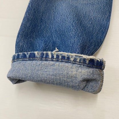 【ジャンク品】【メンズ】 Levi's リーバイス 80's STRAIGHT DENIM PANTS 501-0000 80年代 ストレート デニムパンツ ボトムス ジーンズ ボタン裏刻印653 156-260316-ks-09-tei サイズ：W32L34 カラー：インディゴ 万代Net店