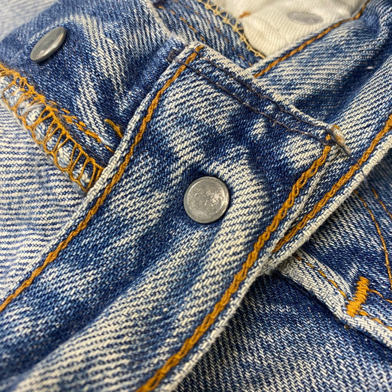 【ジャンク品】【メンズ】 Levi's リーバイス 80's STRAIGHT DENIM PANTS 501-0000 80年代 ストレート デニムパンツ ボトムス ジーンズ ボタン裏刻印653 156-260316-ks-09-tei サイズ：W32L34 カラー：インディゴ 万代Net店