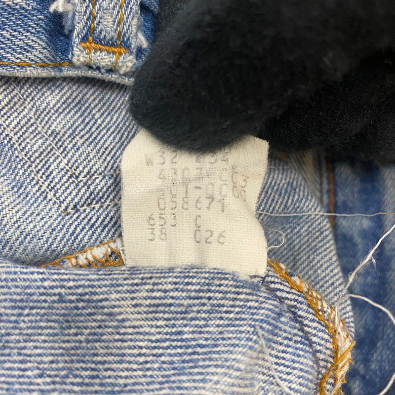 【ジャンク品】【メンズ】 Levi's リーバイス 80's STRAIGHT DENIM PANTS 501-0000 80年代 ストレート デニムパンツ ボトムス ジーンズ ボタン裏刻印653 156-260316-ks-09-tei サイズ：W32L34 カラー：インディゴ 万代Net店