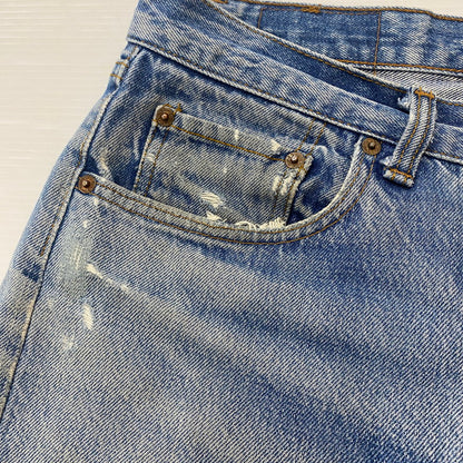 【ジャンク品】【メンズ】 Levi's リーバイス 80's STRAIGHT DENIM PANTS 501-0000 80年代 ストレート デニムパンツ ボトムス ジーンズ ボタン裏刻印653 156-260316-ks-09-tei サイズ：W32L34 カラー：インディゴ 万代Net店