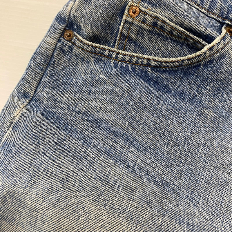 【ジャンク品】【メンズ】 Levi's リーバイス 80's 517 BOOT CUT DENIM PANTS VINTAGE 40517-0215 80年代 517 ブーツカット デニムパンツ ボトムス ジーンズ ヴィンテージ オレンジタブ ボタン裏刻印532 156-260316-ks-07-tei サイズ：W32L32 カラー：インディゴ 万代Net店