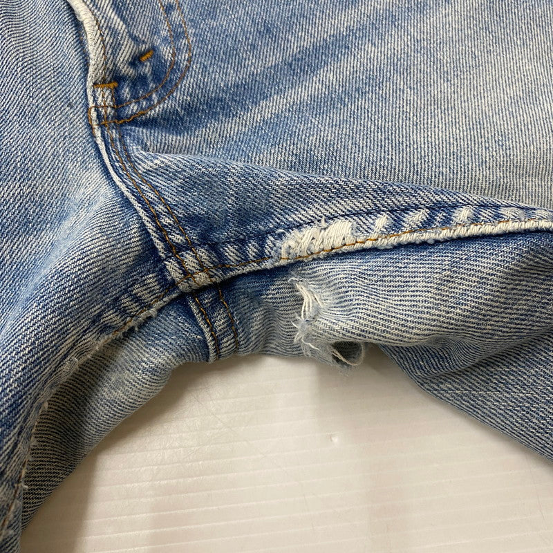 【ジャンク品】【メンズ】 Levi's リーバイス 80's 517 BOOT CUT DENIM PANTS VINTAGE 40517-0215 80年代 517 ブーツカット デニムパンツ ボトムス ジーンズ ヴィンテージ オレンジタブ ボタン裏刻印532 156-260316-ks-07-tei サイズ：W32L32 カラー：インディゴ 万代Net店