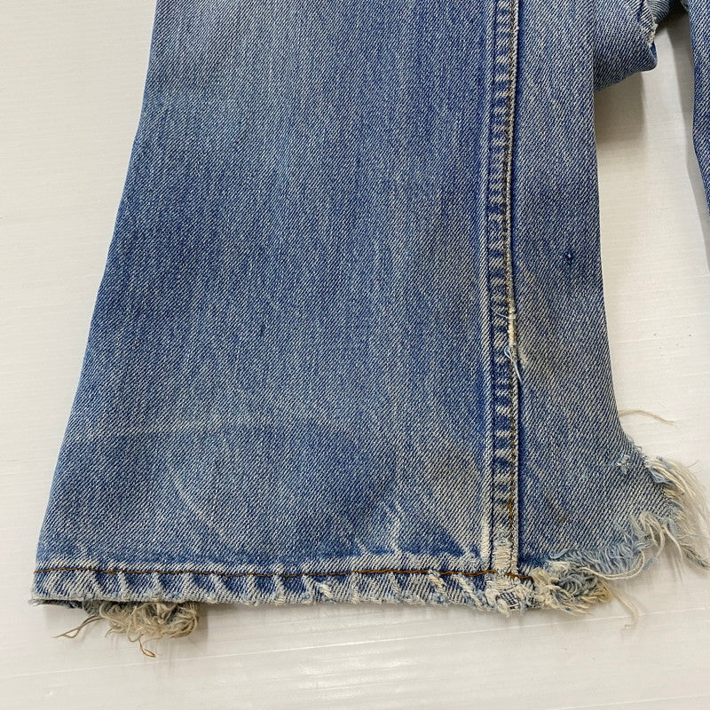 【ジャンク品】【メンズ】 Levi's リーバイス 80's 517 BOOT CUT DENIM PANTS VINTAGE 40517-0215 80年代 517 ブーツカット デニムパンツ ボトムス ジーンズ ヴィンテージ オレンジタブ ボタン裏刻印532 156-260316-ks-07-tei サイズ：W32L32 カラー：インディゴ 万代Net店