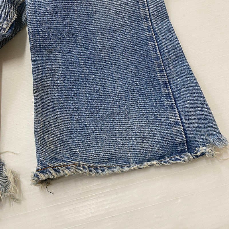 【ジャンク品】【メンズ】 Levi's リーバイス 80's 517 BOOT CUT DENIM PANTS VINTAGE 40517-0215 80年代 517 ブーツカット デニムパンツ ボトムス ジーンズ ヴィンテージ オレンジタブ ボタン裏刻印532 156-260316-ks-07-tei サイズ：W32L32 カラー：インディゴ 万代Net店
