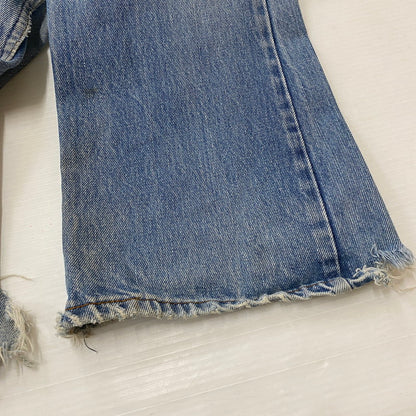 【ジャンク品】【メンズ】 Levi's リーバイス 80's 517 BOOT CUT DENIM PANTS VINTAGE 40517-0215 80年代 517 ブーツカット デニムパンツ ボトムス ジーンズ ヴィンテージ オレンジタブ ボタン裏刻印532 156-260316-ks-07-tei サイズ：W32L32 カラー：インディゴ 万代Net店