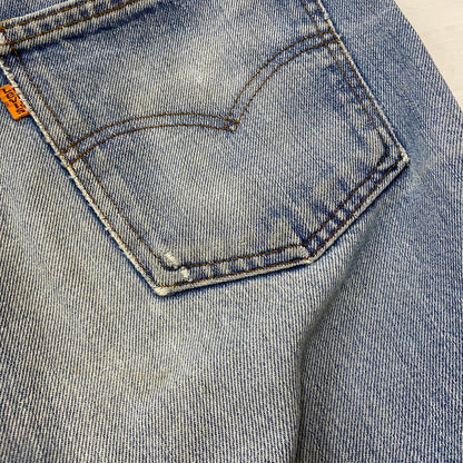 【ジャンク品】【メンズ】 Levi's リーバイス 80's 517 BOOT CUT DENIM PANTS VINTAGE 40517-0215 80年代 517 ブーツカット デニムパンツ ボトムス ジーンズ ヴィンテージ オレンジタブ ボタン裏刻印532 156-260316-ks-07-tei サイズ：W32L32 カラー：インディゴ 万代Net店