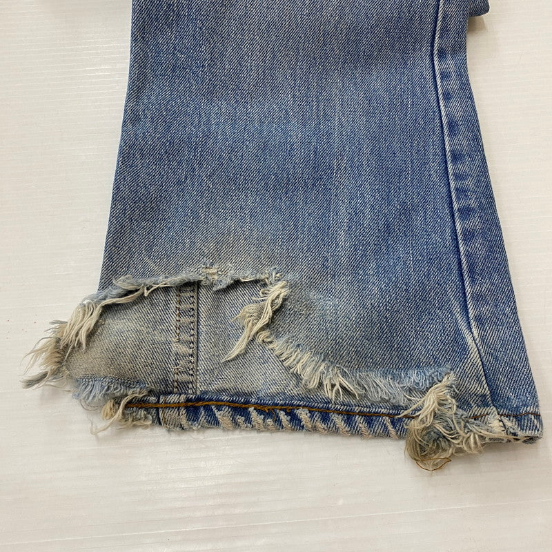 【ジャンク品】【メンズ】 Levi's リーバイス 80's 517 BOOT CUT DENIM PANTS VINTAGE 40517-0215 80年代 517 ブーツカット デニムパンツ ボトムス ジーンズ ヴィンテージ オレンジタブ ボタン裏刻印532 156-260316-ks-07-tei サイズ：W32L32 カラー：インディゴ 万代Net店