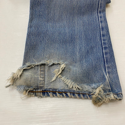 【ジャンク品】【メンズ】 Levi's リーバイス 80's 517 BOOT CUT DENIM PANTS VINTAGE 40517-0215 80年代 517 ブーツカット デニムパンツ ボトムス ジーンズ ヴィンテージ オレンジタブ ボタン裏刻印532 156-260316-ks-07-tei サイズ：W32L32 カラー：インディゴ 万代Net店