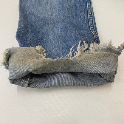 【ジャンク品】【メンズ】 Levi's リーバイス 80's 517 BOOT CUT DENIM PANTS VINTAGE 40517-0215 80年代 517 ブーツカット デニムパンツ ボトムス ジーンズ ヴィンテージ オレンジタブ ボタン裏刻印532 156-260316-ks-07-tei サイズ：W32L32 カラー：インディゴ 万代Net店