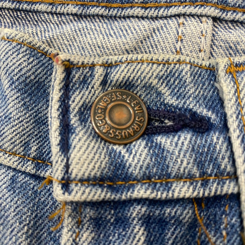 【ジャンク品】【メンズ】 Levi's リーバイス 80's 517 BOOT CUT DENIM PANTS VINTAGE 40517-0215 80年代 517 ブーツカット デニムパンツ ボトムス ジーンズ ヴィンテージ オレンジタブ ボタン裏刻印532 156-260316-ks-07-tei サイズ：W32L32 カラー：インディゴ 万代Net店